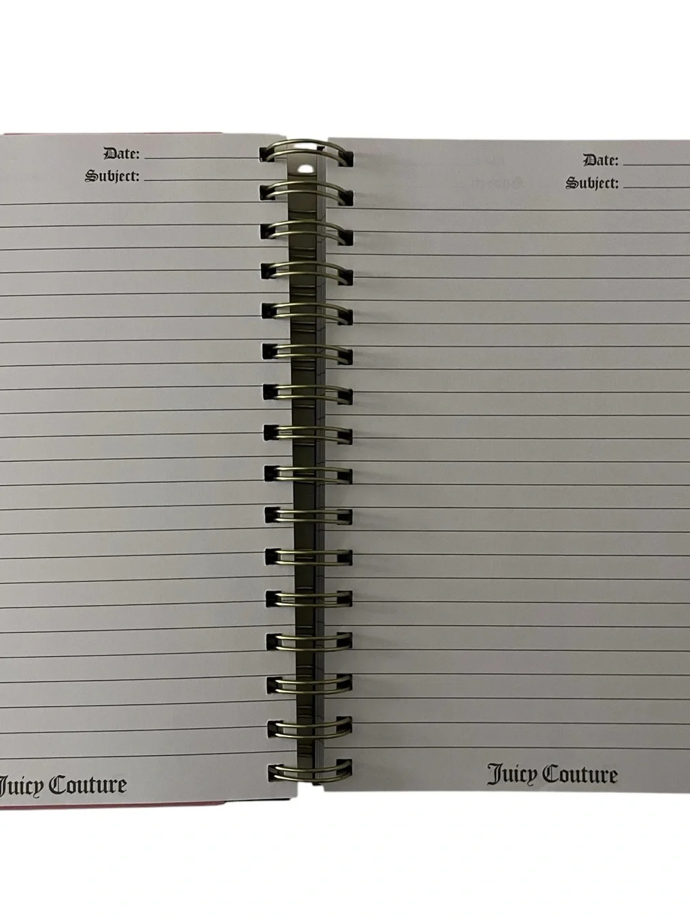 Juicy Couture Spiral Journal with Black & Gold Diamond Pens